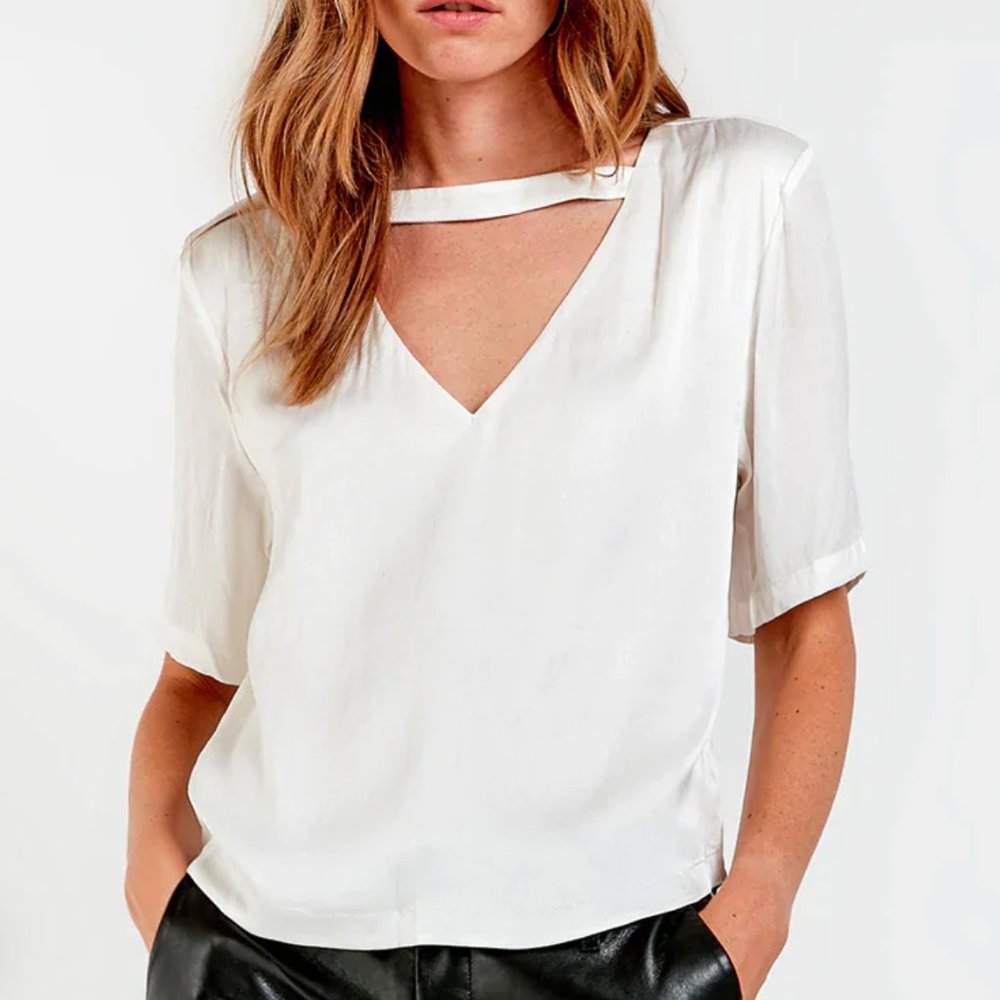 Sarah Satin Tee